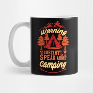 Constantly Speak ABout Hiking - Hiking tshirt Mug